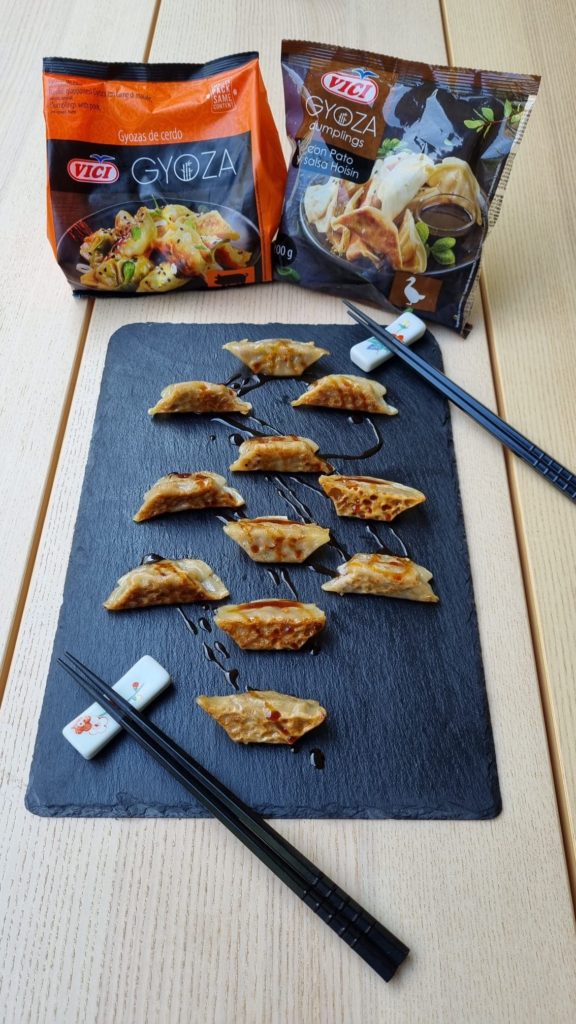 Gyozas de Vici cocinadas por Hermanos de Morro Fino